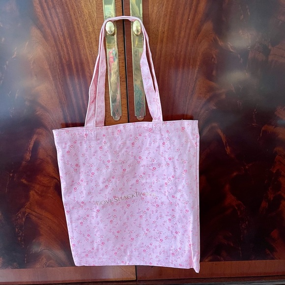 LoveShackFancy Pink Floral Tote Bag - Picture 7 of 13